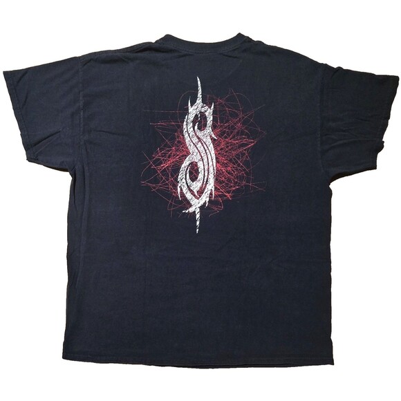 Slipknot Shirt Scribble Star Black XL Double Sided Heavy Nu Metal Band Tee Logo - Picture 2 of 7
